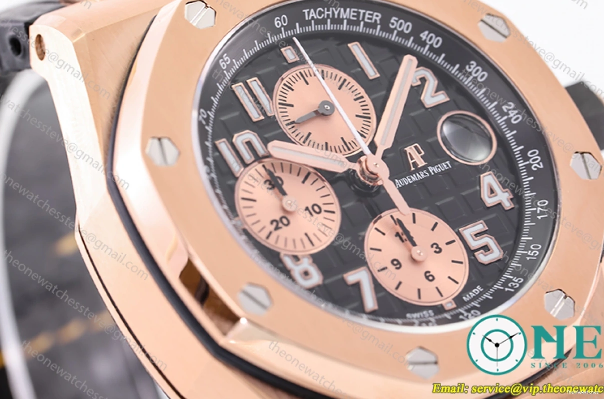 Audemars 42MM 26470OR Black LE Oak 2019 Offshore RG Royal JF Piguet- A3126 0130